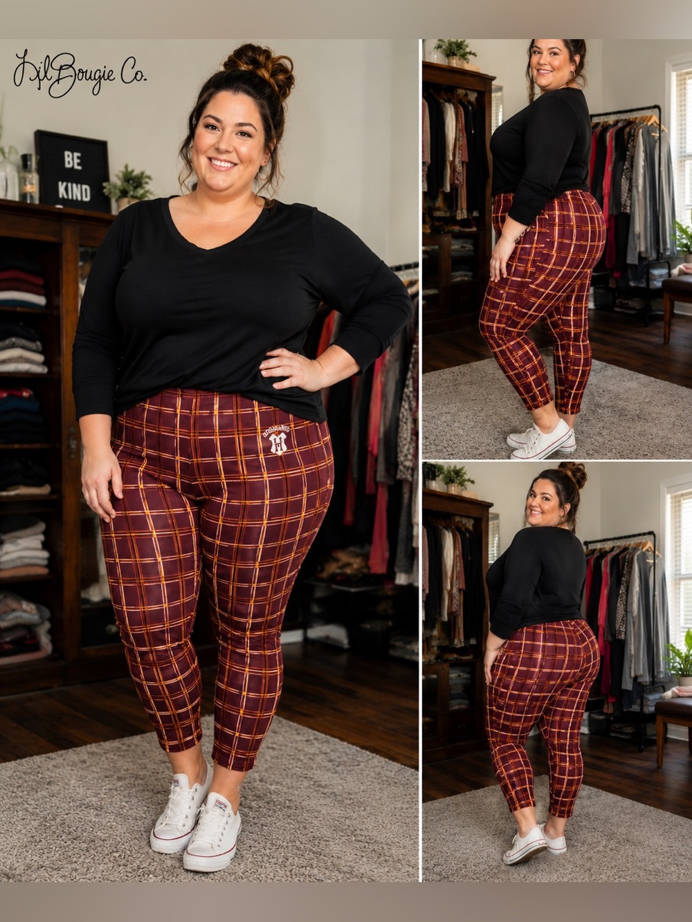 NWT Torrid Harry Potter Hogwarts Plaid Full Length Leggings | 3X (22/24)